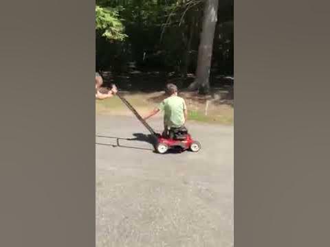 New use for broken lawn mower - YouTube