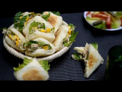How to prepare The best Mini Tuna Sandwiches  Moroccan Mini batbout   The Moroccan kitchen