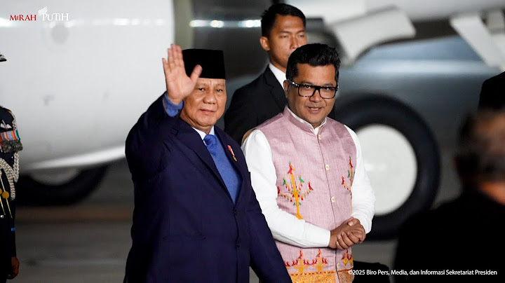 Presiden Prabowo Tiba di New Delhi, India, 23 Januari 2025