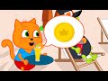 Cats Family in English - The Witch Does Not Want To Pay Cartoon for Kids