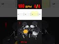 Whole Note On The Snare Drum Exercise - 8 (180 BPM - 4/4 )