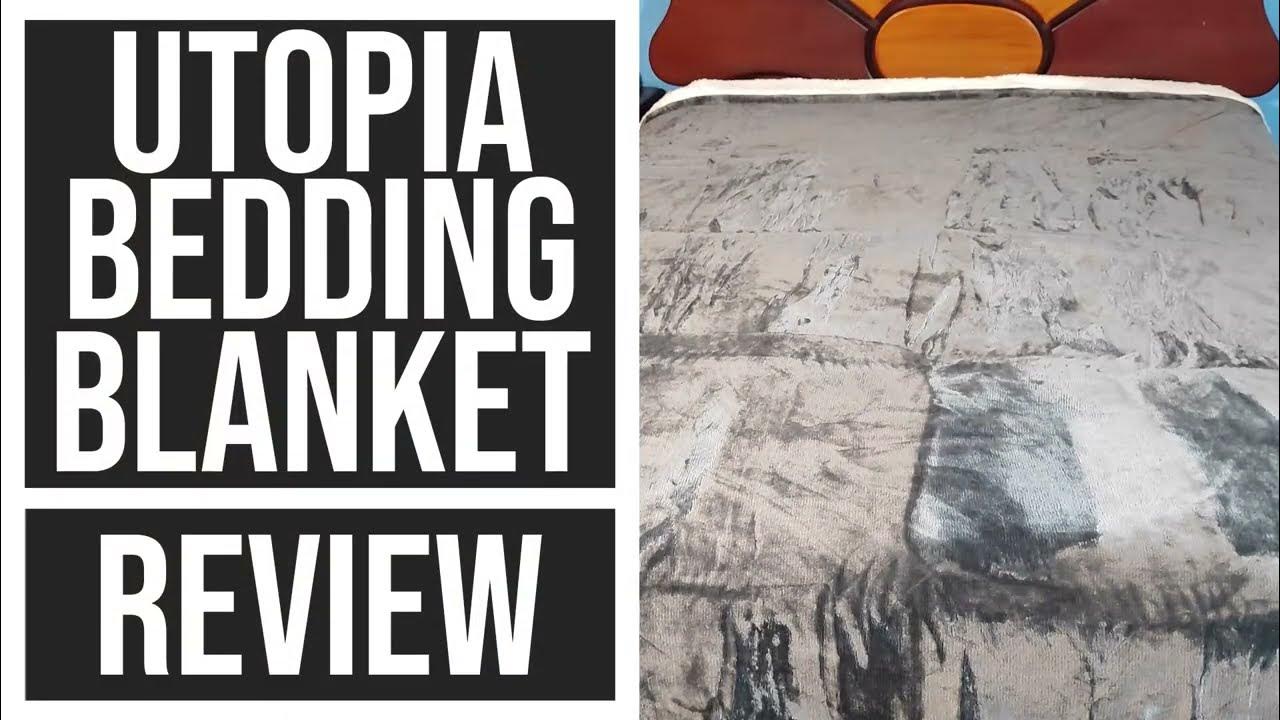 Utopia Bedding Sherpa Blanket Great and Warm Blanket Review 