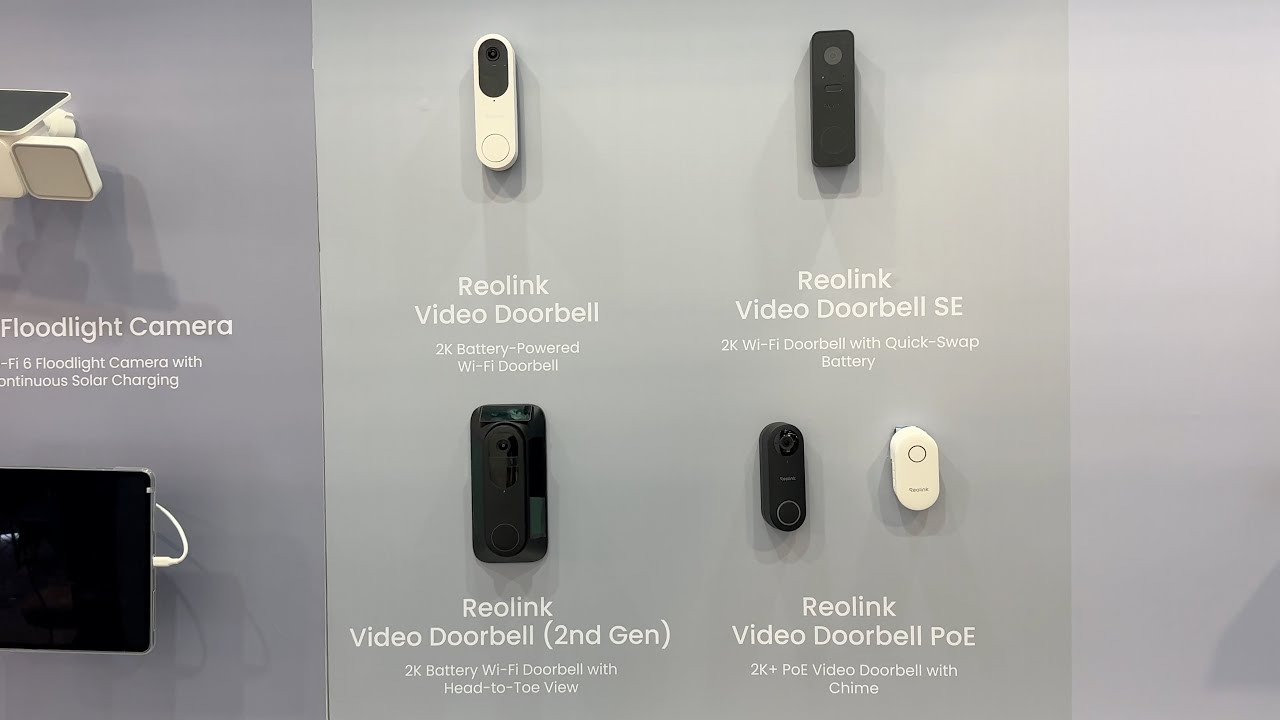 Reolink Video Doorbells - Features & Size Comparison