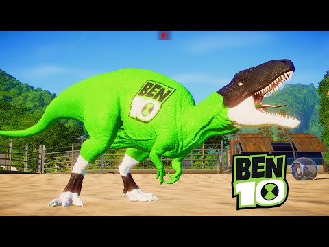 DINOSSAURO do BEN 10 vs ESTEGOSSAURO | Jurassic World Evolution 4K | Jogo de Dinossauro