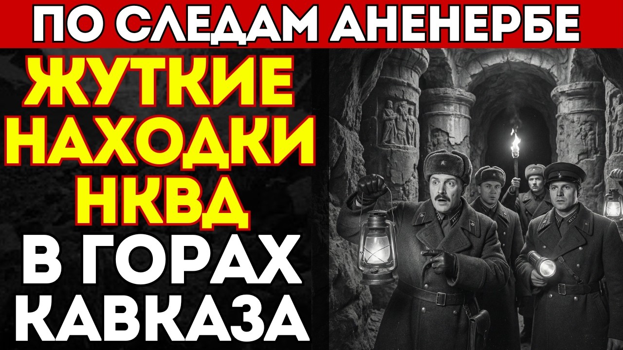 АНЕНЕРБЕ НАШЛИ ЭТО В ГОРАХ КАВКАЗА… Экспедиция НКВД спустилась в глубь на 300 метров и началось