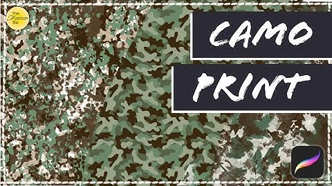 Procreate Camo Brush Tutorial for Fashion Illustrators | Speed Up Your Sketch Style #procreate