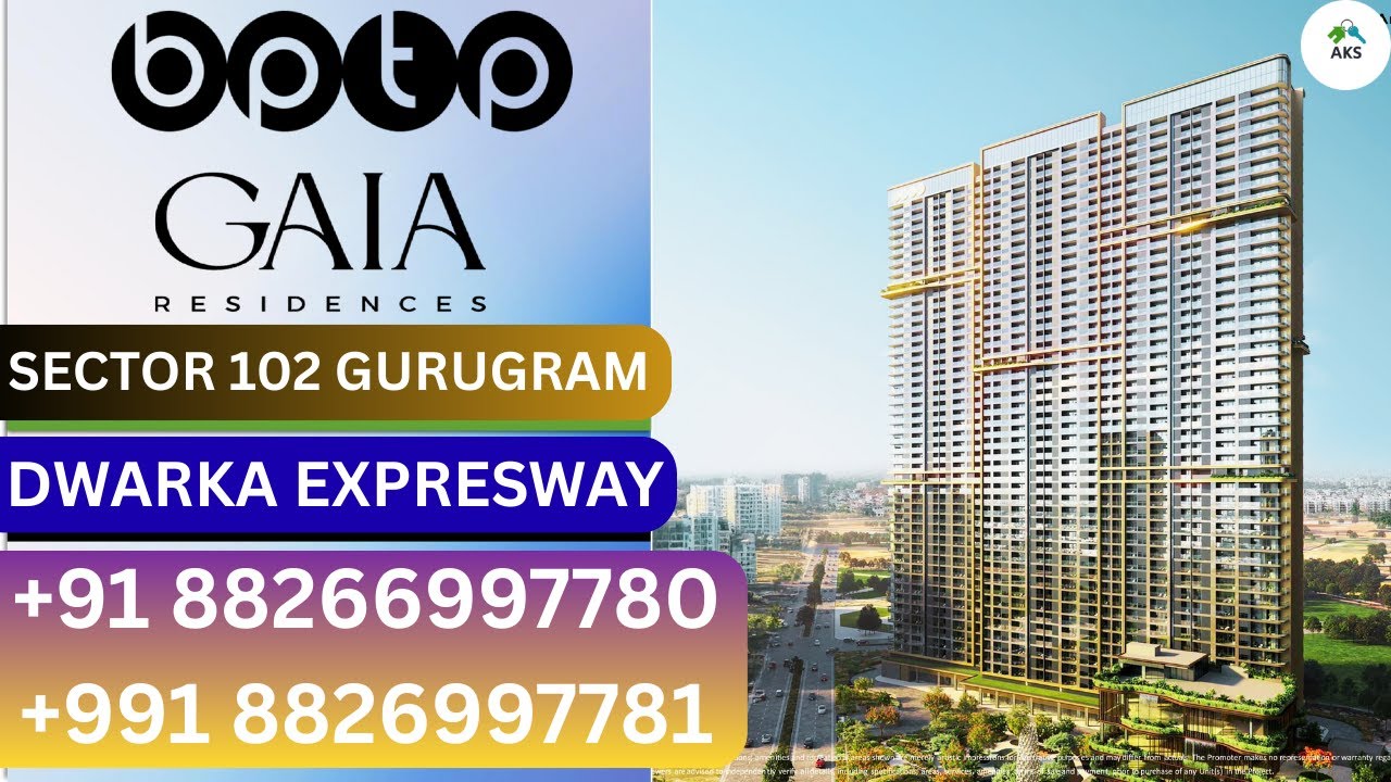 BPTP Gaia Residences New Booking Luxury Sky Gardens Residences Sector 102 Gurugram +91 8826997781