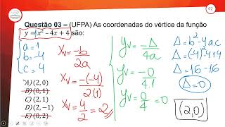 62.2 - REVISÃO E CORREÇÃO - QUIZ REVISIONA - MATEMÁTICA - 1º ANO E.M - AULA 62.2/2024