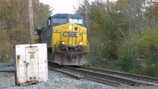 CSX Helpers on OML at Newport Road Grade Crossing CSX Helpers on OML at Newport Road Grade Crossing