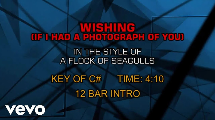 Wishing (If I Had a Photograph of You) Karaoke version - Karaoke performance video thumbnail