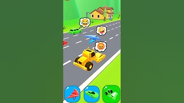 Shape shifting game level - 49 hyper casual game #shapeshifting #gameplay #funny #car #jcb