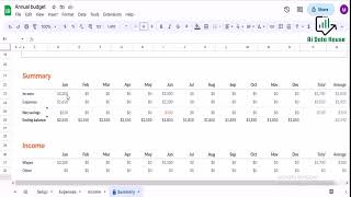 Streamline Your Finances with this Free Annual Budget Planner Template on Google Sheets 2023