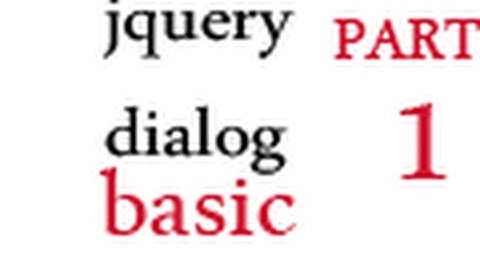 how to create jquery dialog box with simple example