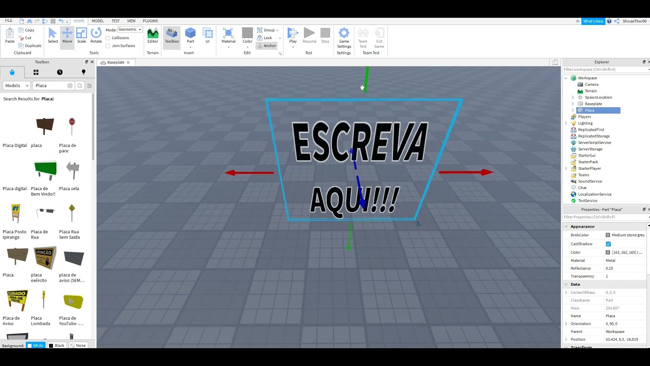 Como criar, publicar e editar um mapa no Roblox