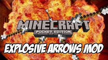 Minecraft:PE Explosive Arrows Mod Beta 1