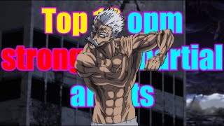 Top 10 Martial Artists in One Punch Man / My Opinion