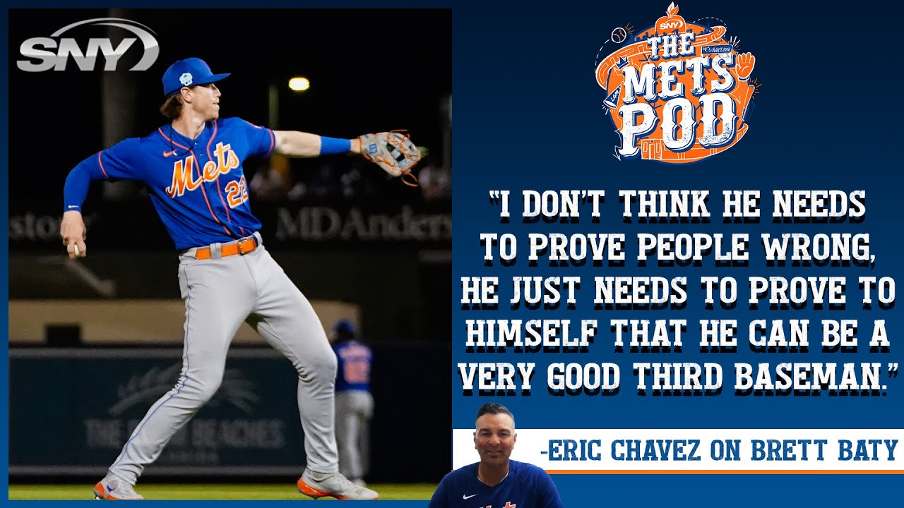 Mets bench coach Eric Chavez spotlights Brett Baty's defensive development, The Mets Pod