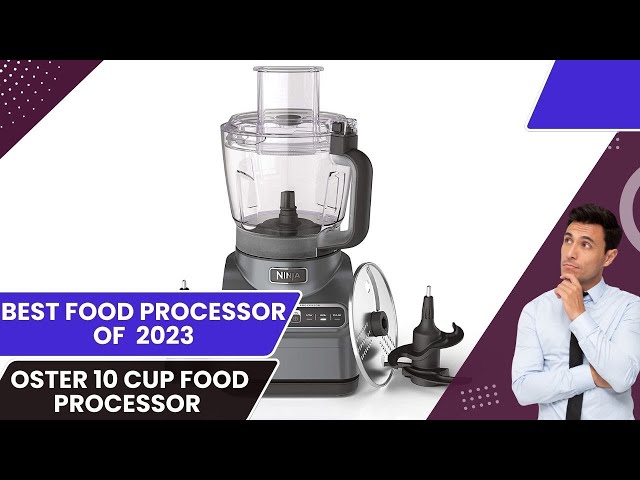 Oster Total Prep 10-Cup 4-in-1 Food Processor with Dough Blade