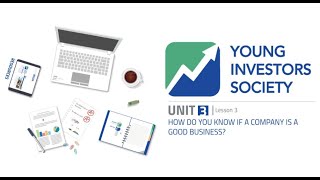 YIS Global Online Club: What Makes a Good Business: Lesson 3
