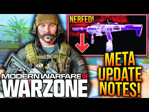 WARZONE: New META UPDATE PATCH NOTES! RENETTI NERF, Game Breaking Problems FIXED, & More!