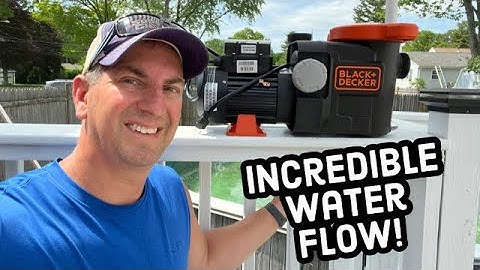 Installing Black + Decker Above Ground Pool Pump
