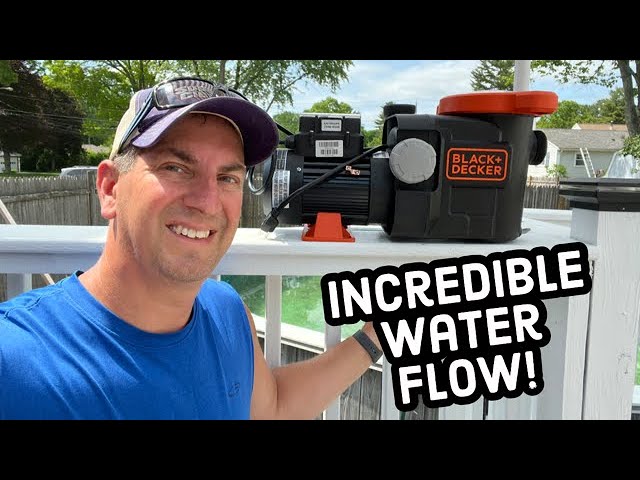 Black And Decker Variable Speed Inground Pool Pump - Unboxing and  Installation 