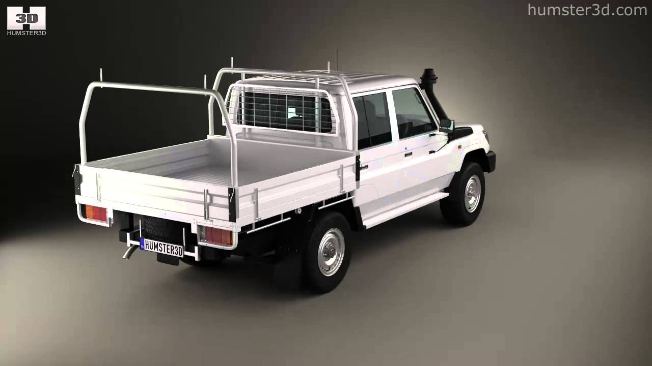 Toyota Land Cruiser (J70) Double Cab Pickup 2012 by 3D model store  Humster3D.com - YouTube