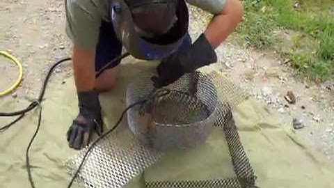 Working on Charcoal baskets for the UDS