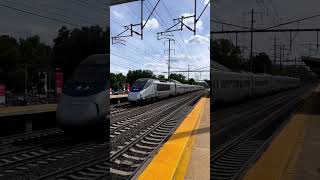 Acela: when you need to get from DC to Boston at 100+ mph! #shorts #amtrak 📹: Railbrothers (on IG)