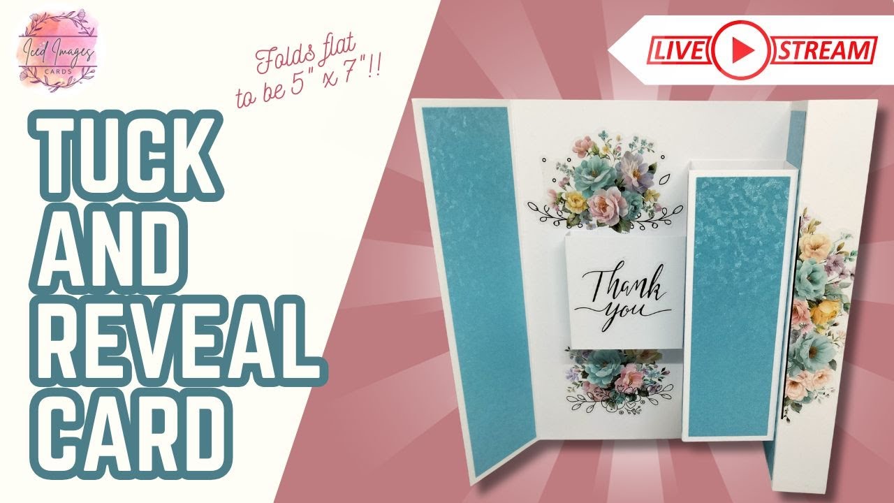 🔴 5" x 7" Tuck & Reveal Card (Portrait) | Livestream