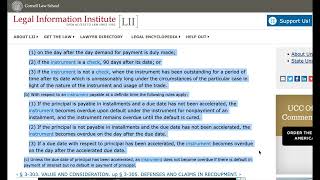 U.C.C. - ARTICLE 3 PART 3. ENFORCEMENT OF INSTRUMENTS