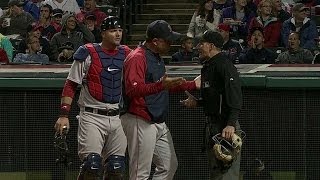 Pierzynski ejected while behind the plate