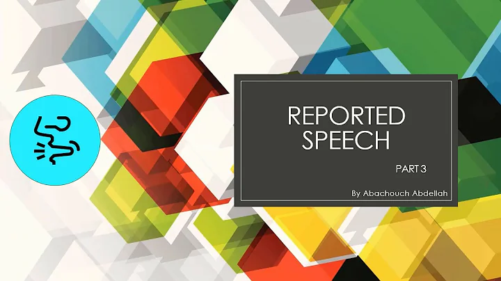 Reported speech -part 3- Report questions, requests and commands