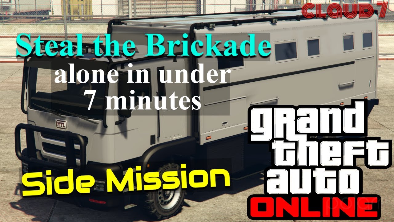 Steal the Brickade Side Mission GTA 5 Online YouTube