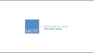 Your MICPA CPE Tracker Overview