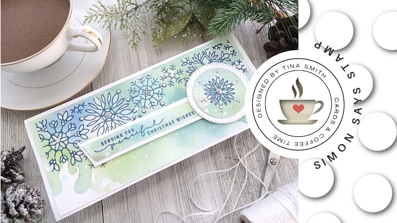 Simon Says Stamp | Peace on Earth Release | DIY Card with Snowflake ...