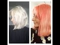 How I Dyed My Hair Peachy Pink /// Bleach London Awkward Peach and Manic Panic Hot Hot Pink