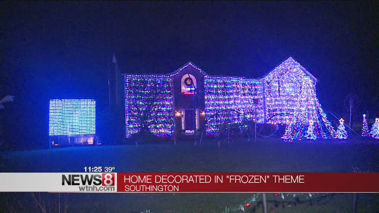 Southington house synchronizes holiday light show to Disney's "Frozen