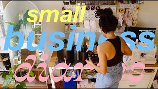 a week in my life as a small business owner // launch day, packing orders, making candles vlog