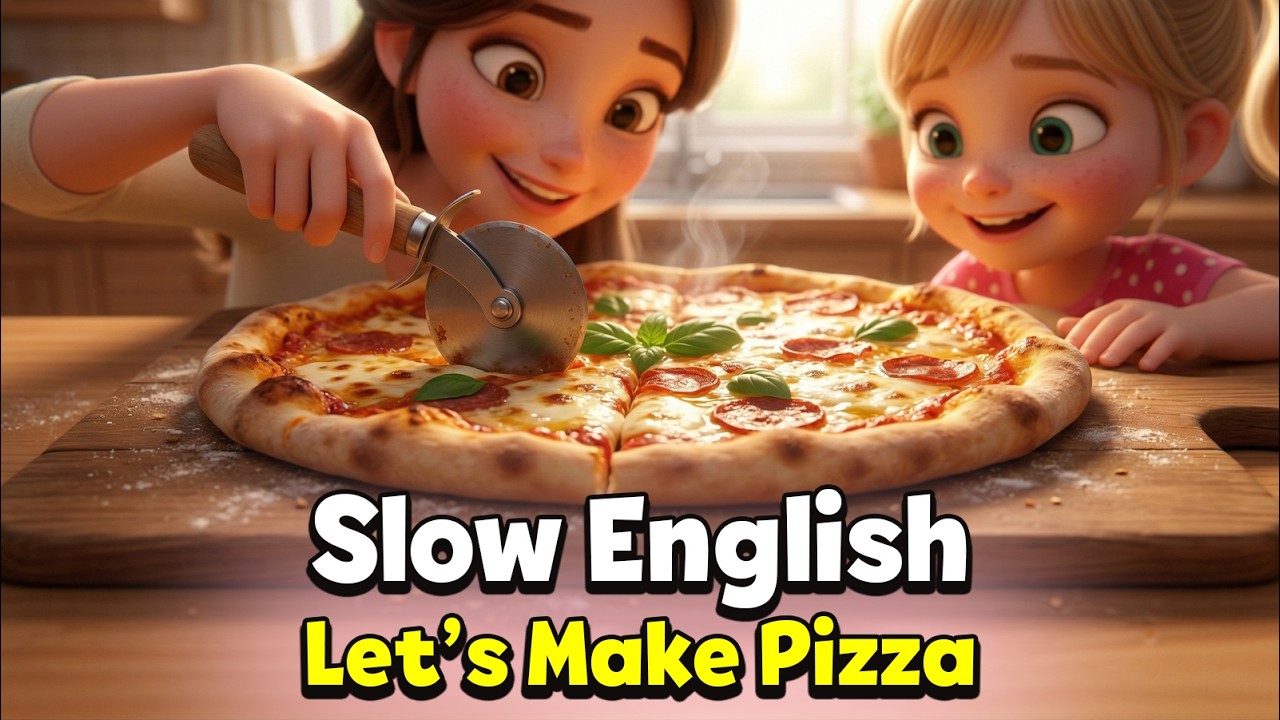 Let’s Make Pizza! | Easy English Listening (A1–A2)
