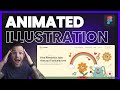 Animated Illustration in Figma | Interactive Components