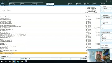 #debtors # aging analysis in tally prime