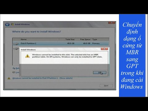 guid partition table คือ 2022 Update Chuyển định dạng ổ cứng từ MBR sang GPT trong khi đang cài Windows