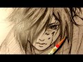 ASMR | Pencil Drawing 185 | Hyakkimaru (Request)