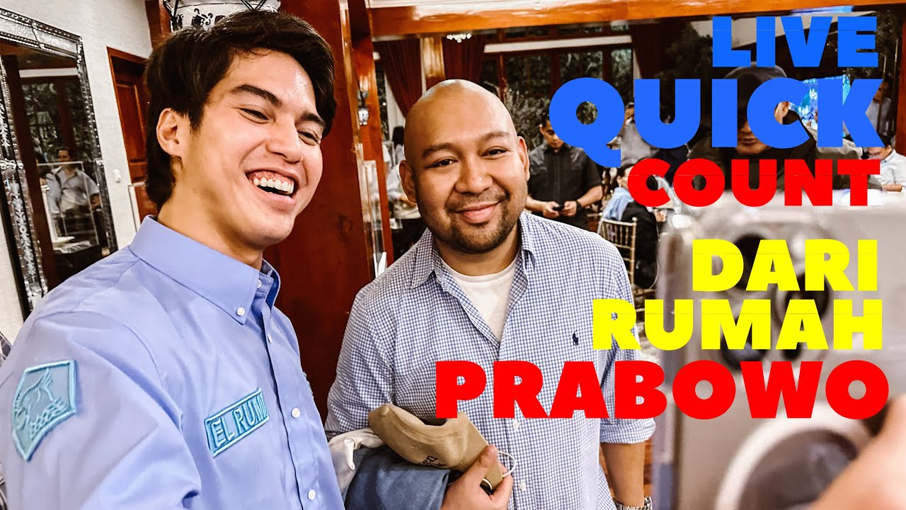 AHMAD DHANI BERSAMA CALON MENTRI?? NONTON LIVE QUICK COUNT DI RUMAH PRABOWO