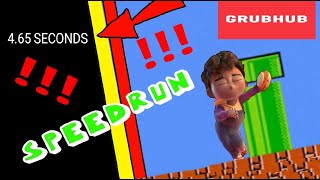 GRUBHUB COMMERCIAL:THE GAME  Speedrun|defeating the Kroger Man in 4.65 SECONDS!!!