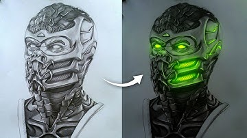 Adding Glow Effect in Photoshop - Sketch Glow Effect