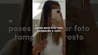 poses para tirar foto tampando o rosto | #shorts IB: ??