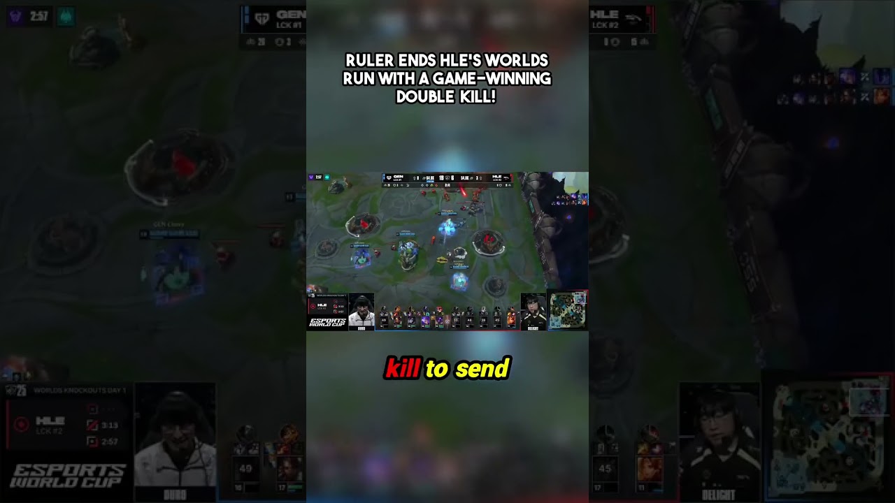 Ruler's Game-Ending Double Kill Sends HLE HOME! Worlds SHOCKWAVE!