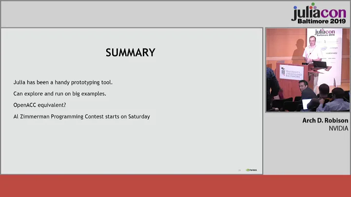 JuliaCon 2019 | Keynote: Arch D. Robison